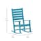Flash Furniture Blue All-Weather Classic Outdoor Rocking Chair LE-HMP-2002-110-BL-GG - alternate 3